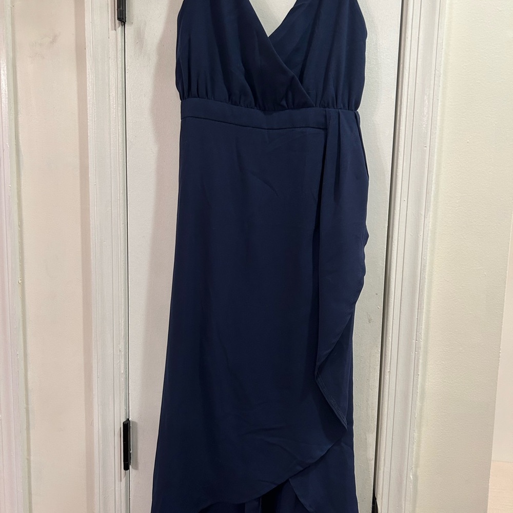 Showpo Navy High Low Dress